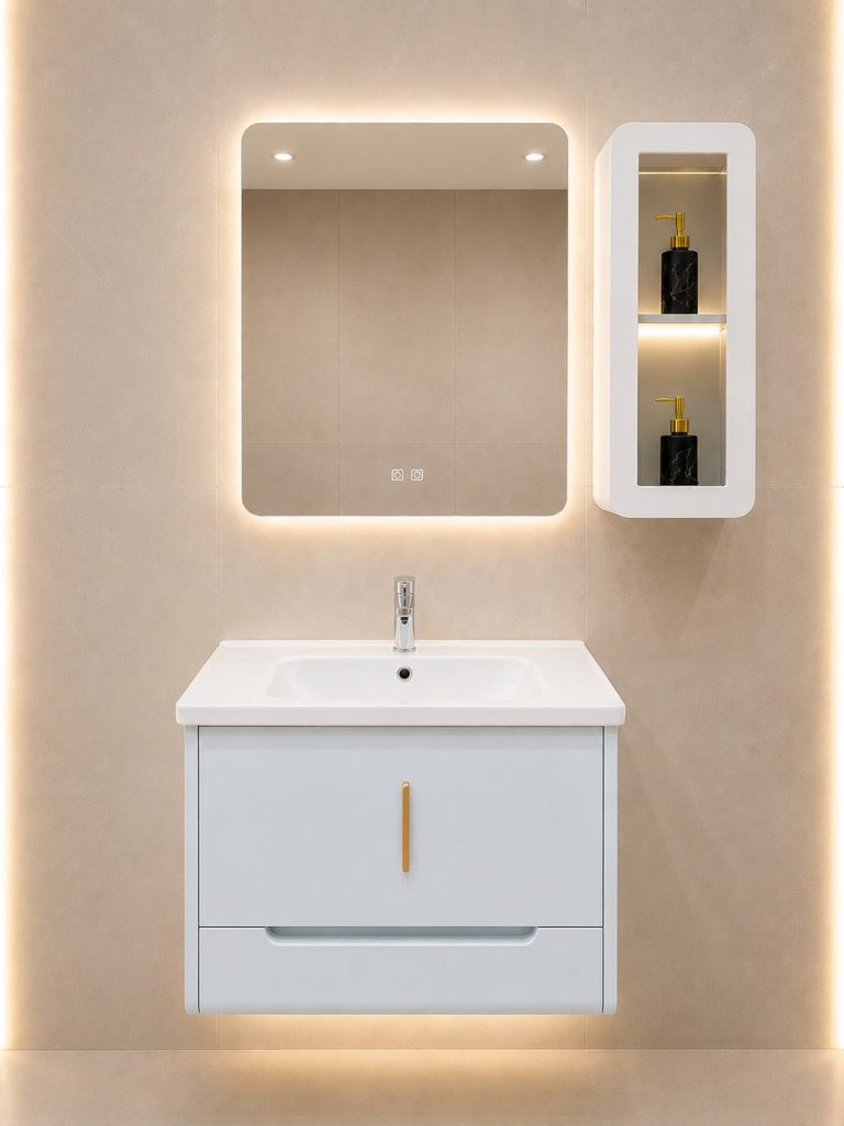 Bộ tủ lavabo cao cấp KRATEN KT80F607D-80