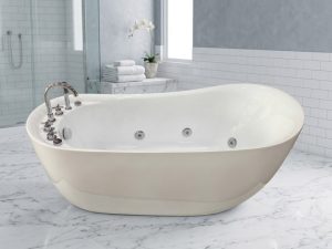 Bồn tắm nằm massage KRATEN KTBT01-17M kích thước 1700 × 760 × 750 mm