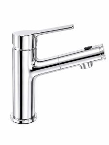 Vòi lavabo dây rút kéo dài KRATEN màu Chrome